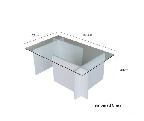 Escape-sohvapöytä - Valkoinen