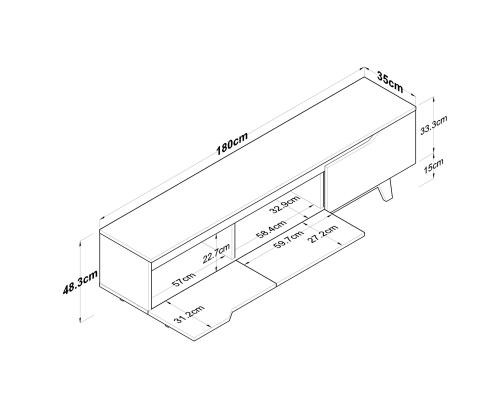 TV-pöytä D1 - 2472