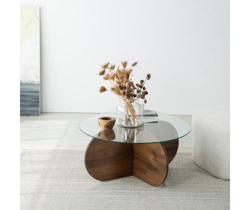 Sohvapöytä Bubble Puu - Pähkinä