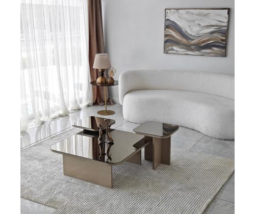Sohvapöytä Jazz - Beige, Pronssi