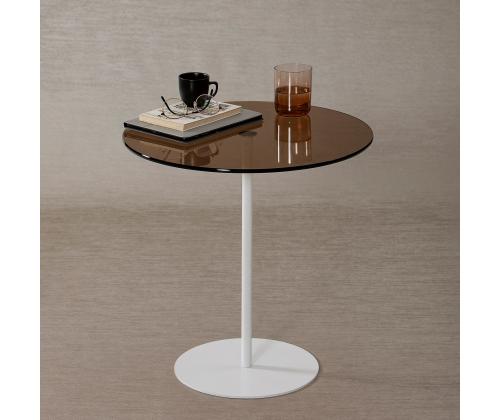 Chill-Out sohvapöytä - Valkoinen, pronssi