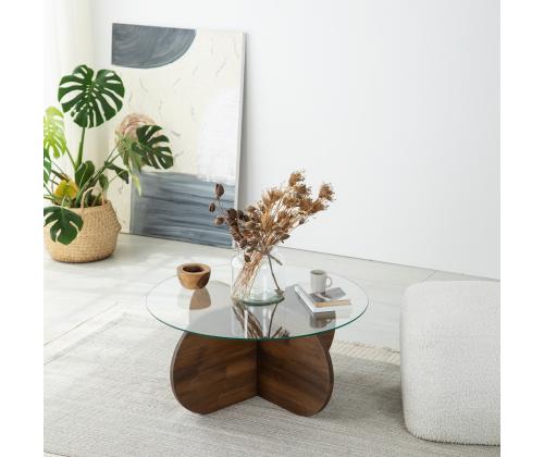 Sohvapöytä Bubble Puu - Pähkinä