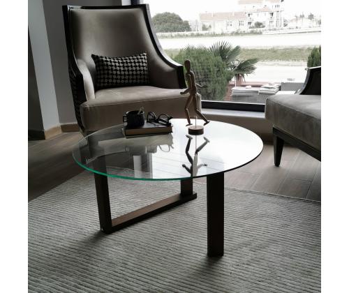 Sohvapöytä Yuvarlak Cam Orta Sehpa S300