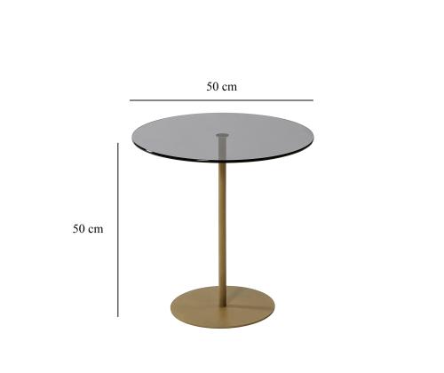 Chill-Out sohvapöytä - Kulta, Tummanharmaa