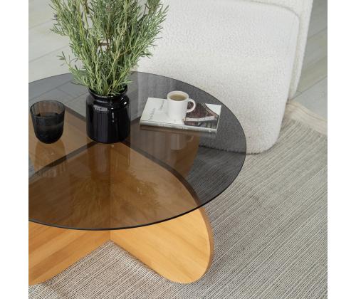 Sohvapöytä Bubble Wood - Fume, Tammi