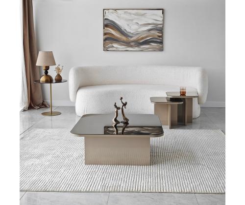 Sohvapöytä Jazz - Beige, Pronssi