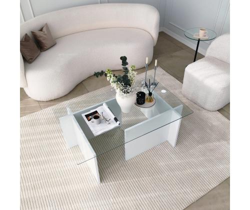 Escape-sohvapöytä - Valkoinen