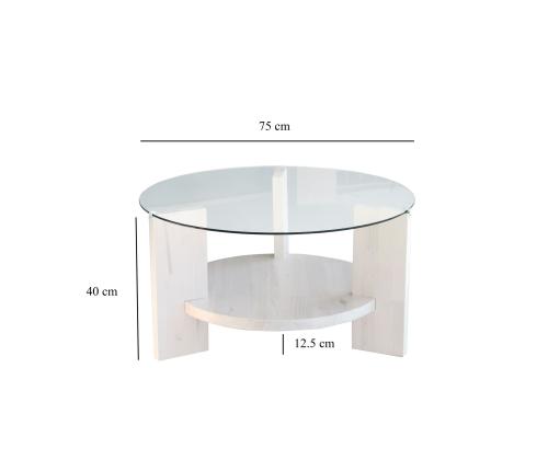 Sohvapöytä Mahal - Valkoinen