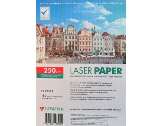 Lomond CLC Paperi lasertulostimille Kiiltävä 250 g/m2 A3, 150 arkkia