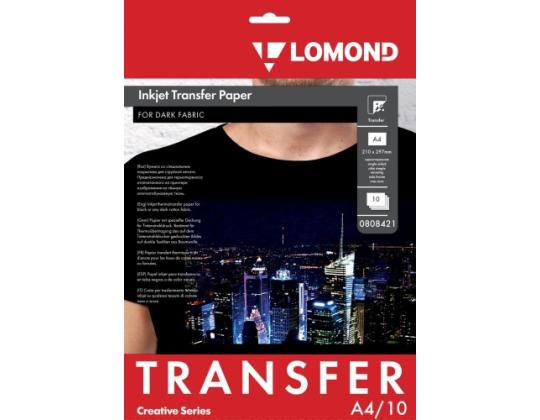 Lomond Thermotransfer Inkjet Paper A4, 10 arkkia, tummille kankaille