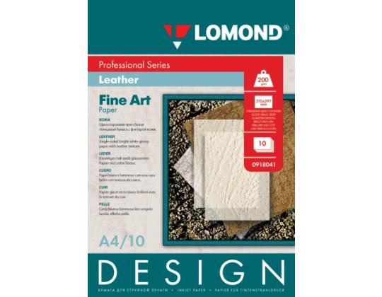 Lomond Fine Art Paper Design Nahka Kiiltävä 200 g/m2 A4, 10 arkkia