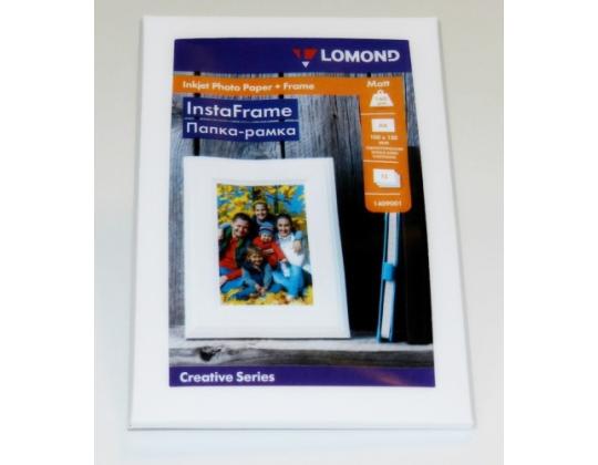 Lomond Photo Inkjet Paper Matte 160 g/m2 10x15, 15 arkkia + InstaFrame valkoinen ikkuna