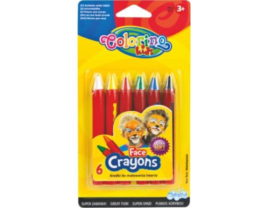 COLORINO Kids Face värid 6 väriä