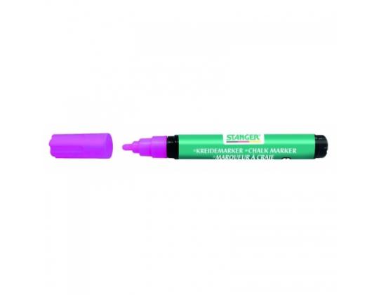 Liitumerkki-lasitaulumerkki STANGER, 3-5 mm, pinkki, 1 kpl 620020-1
