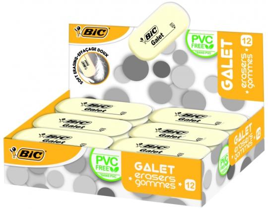 BIC Eraser GALET, laatikko 12 kpl. 388512