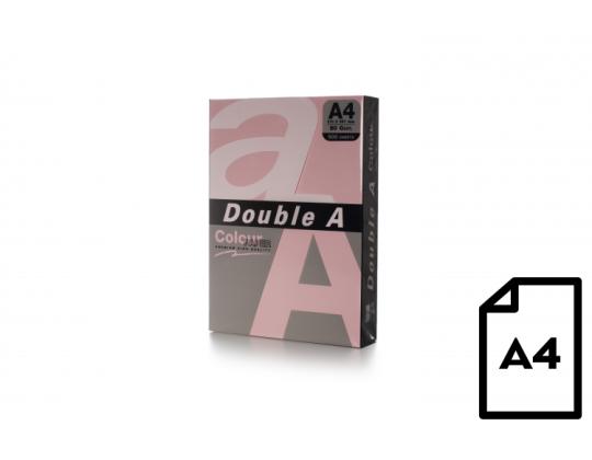 Väripaperi Double A, 80g, A4, 500 arkkia, Pinkki