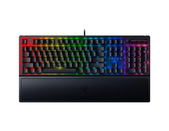 Razer Blackwidow V3 langallinen pelinäppäimistö, RGB LED, USB, US, vihreä kytkin, musta