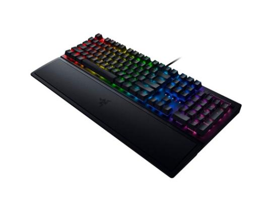 Razer Blackwidow V3 langallinen pelinäppäimistö, RGB LED, USB, US, vihreä kytkin, musta