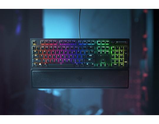 Razer Blackwidow V3 langallinen pelinäppäimistö, RGB LED, USB, US, vihreä kytkin, musta