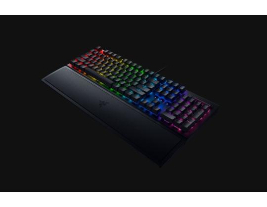 Razer Blackwidow V3 langallinen pelinäppäimistö, RGB LED, USB, US, vihreä kytkin, musta