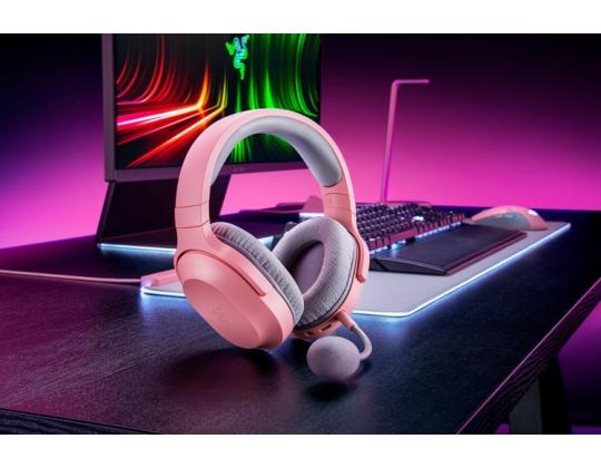 Razer Barracuda X -kuulokkeet, langalliset ja langattomat pääpantapelit, USB Type-C, kvartsinpunainen