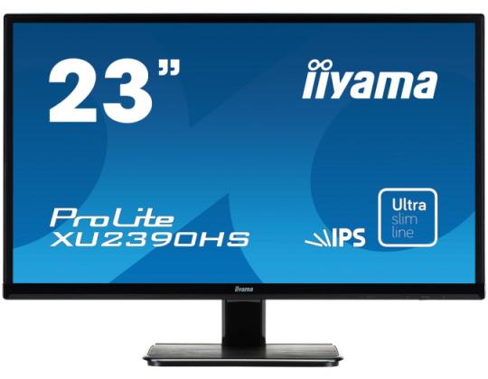 Iiyama ProLite XU2390HS 23´´ IPS-näyttö, FHD 1920x1080, 4ms, 250cd/m2,75Hz, musta