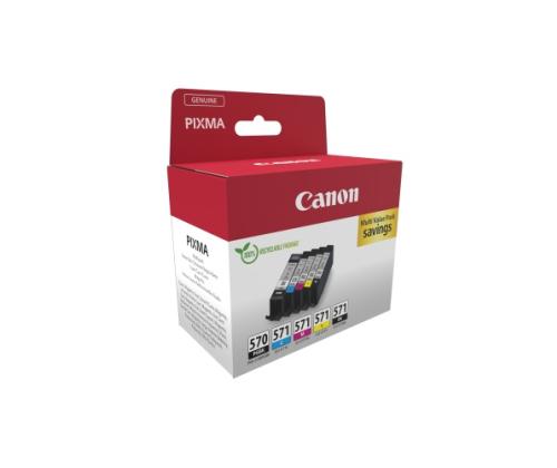 Canon PGI-570PGBK/CLI-571 (0372C006) mustekasettien monipakkaus, PGBK/C/M/Y/BK