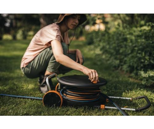 Fiskars Comfort 1071670 Vesipyörä ja letku L 13mm (1/2''), 30m