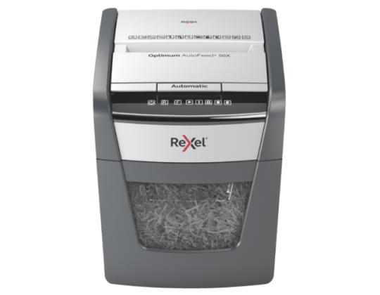 Silppuri Rexel Optimum AutoFeed+ 50XP Cross Cut P4, 20l (korvaa Rexel Auto+ 60X)
