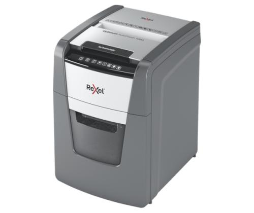 Rexel Optimum AutoFeed+ 100M paperisilppuri, mikrosilppuri 2x15mm 55dB P-5 34L, harmaa/musta