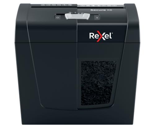 Silppuri Rexel Secure X6 Cross Cut Paper Silppuri P4, 6 arkkia, 10L