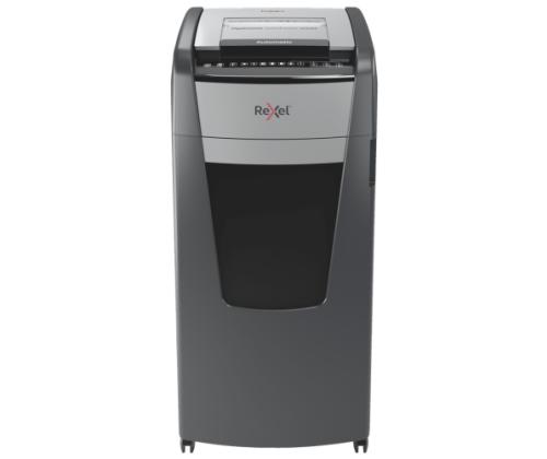 Rexel AutoFeed+ 600M paperisilppuri Mikrosilppuri 2x15mm P-5 110L, 55 dB, harmaa/musta, harmaa/musta