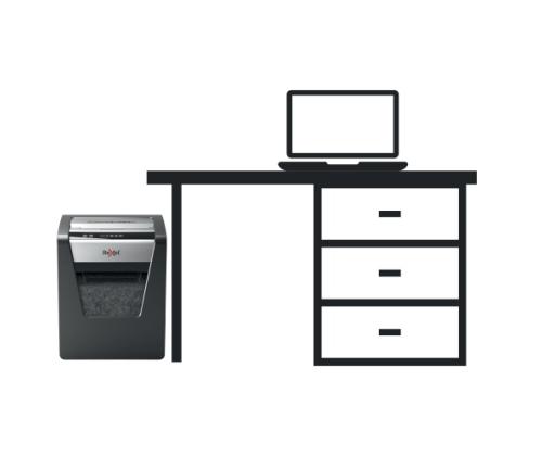 Rexel Momentum X415 paperisilppuri Ristisilppuava 4x40mm, P4, harmaa/musta