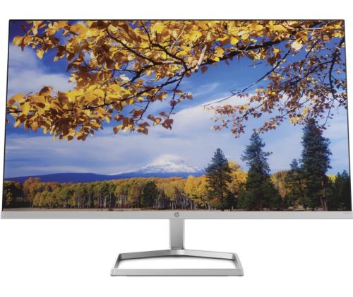 HP M27f -näyttö 27" (68,6 cm) IPS, FHD 1920x1080, 5ms, 300 cd/m2, 75Hz, musta/hopea