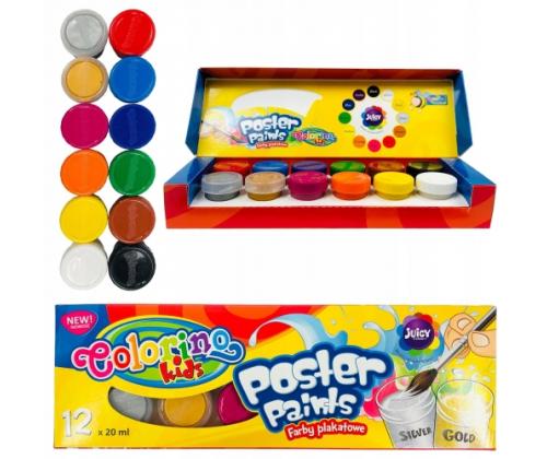 Colorino Kids Poster maalit 12 väriä 20 ml