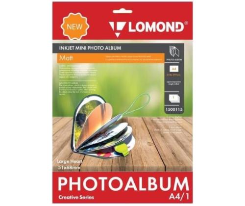 Lomond Inkjet Mini Album Large Heart Matt 51x68mm (suuri)