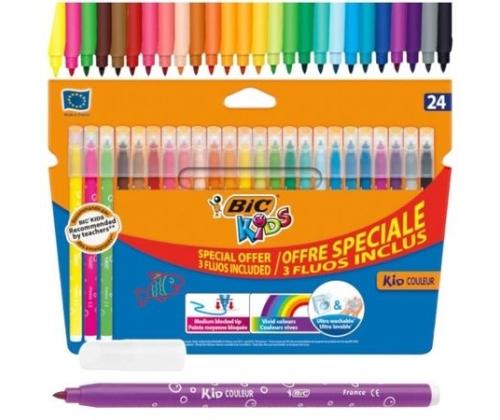 BIC Huopakynät KIDS COULEUR, 24 väriä 103240