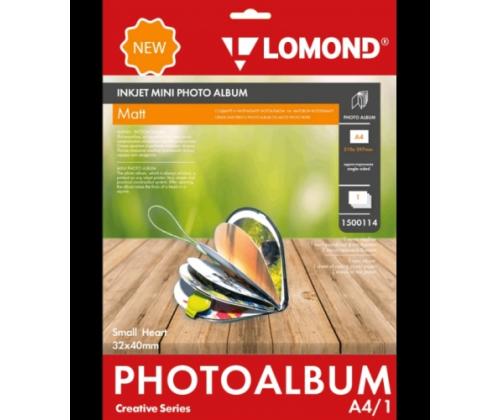Lomond Inkjet Mini Album Small Heart Matt 32x40mm (pieni)