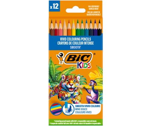 BIC Värikynät Kids Smooth 12 värin setti