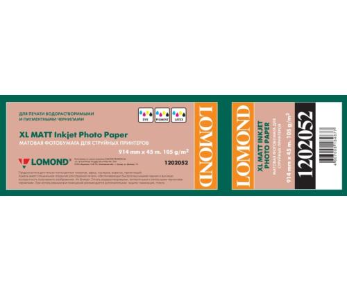 Lomond XL Photo Paper Matte 105 g/m2 914mm*45m