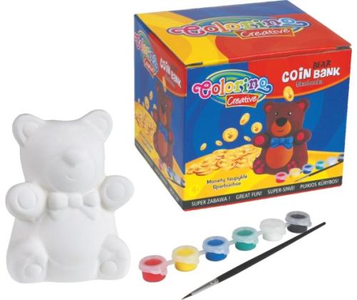 Colorino Creative Bear kolikkopankki