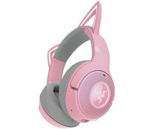 Razer Kraken Kitty V2 BT langattomat pelikuulokkeet, Bluetooth, kvartsi