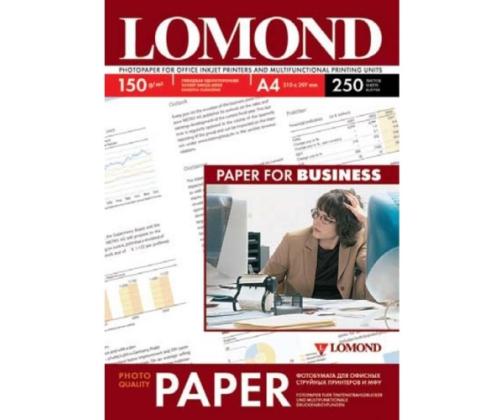 Lomond-valokuvamustesuihkupaperi Glossy 150 g/m2 A4, 250 arkkia