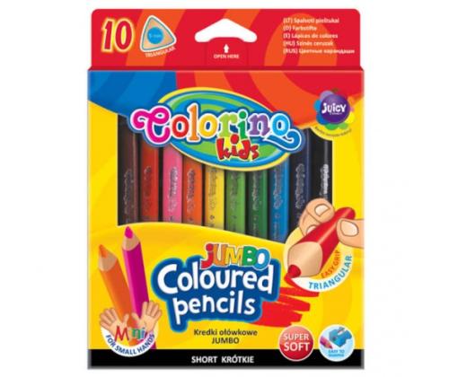Colorino Kids JUMBO kolmionmuotoiset värikynät 8,9 cm 10 väriä