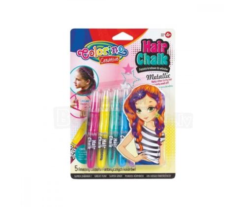 COLORINO Creative Hair liidut Metallinen 5 väriä