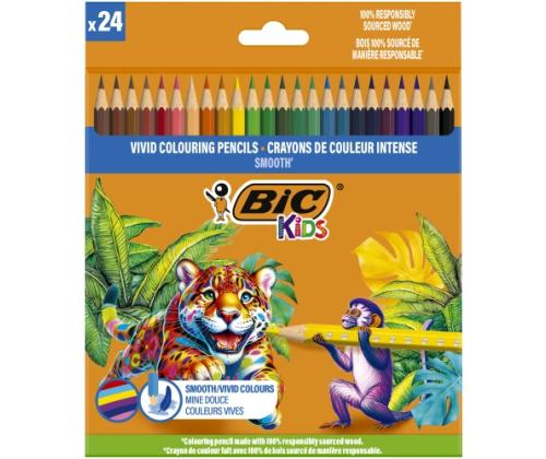 BIC Värikynät Kids Smooth 24 värin setti