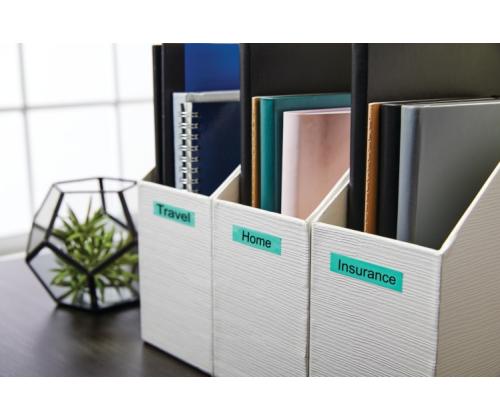 Dymo 45019 (S0720590) Tarranauha 12mm x 7m, musta ja vihreä