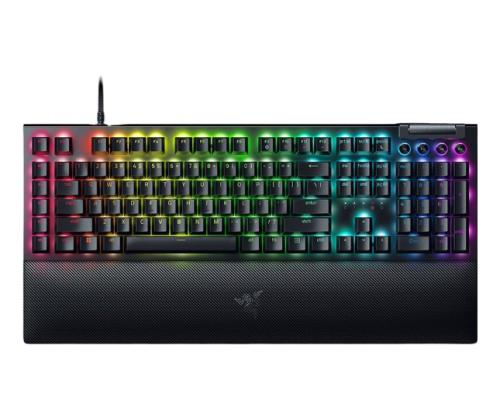 Razer BlackWidow V4 langallinen pelinäppäimistö USB, vihreä kytkin, tunto- ja napsautuskytkin, US, musta