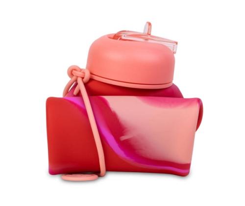 COOLPACK Silikon vesipullo Pumppu 600 ml Girls Pink