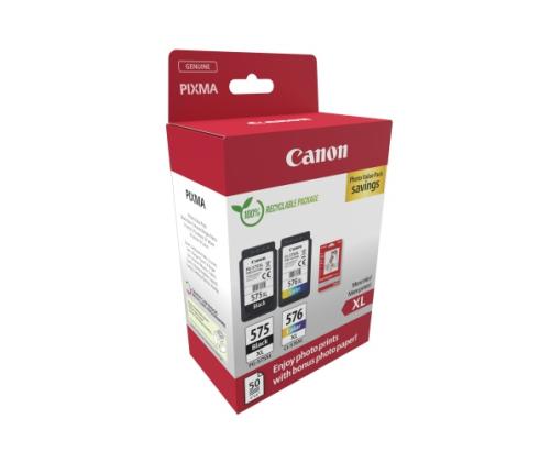 Canon PG-575XL/CL-576XL (5437C006) valokuvamustepatruuna monipakkaus, BK/CMY